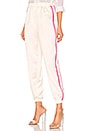 view 2 of 4 Nola Double Strip Track Pant in Cream