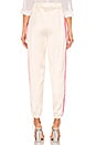 view 3 of 4 Nola Double Strip Track Pant in Cream