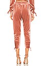view 3 of 4 Behati Ruched Velour Jogger in Blush