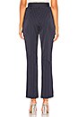 view 3 of 4 Sami Belted Trousers in Navy Pinstripe