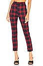 view 1 of 4 PANTALON PLAID DARLA in Red Plaid