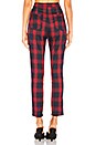 view 3 of 4 PANTALON PLAID DARLA in Red Plaid