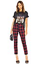 view 4 of 4 PANTALON PLAID DARLA in Red Plaid