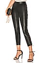 view 1 of 4 Cori Lace Up Faux Leather Pant in Black