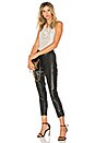 view 4 of 4 Cori Lace Up Faux Leather Pant in Black