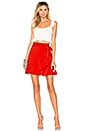 view 4 of 4 Patricia Ruffle Wrap Skirt in Red
