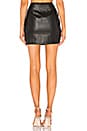 view 3 of 4 Melissa Zip Up Faux Leather Mini Skirt in Black