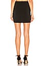 view 3 of 4 Abi Snap Button Mini Skirt in Black & White