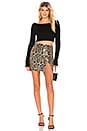 view 4 of 5 Travie Sequin Mini Skirt in Leopard Sequin