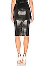 view 3 of 4 Jezabel Faux Leather Midi Skirt in Black