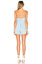 view 3 of 3 Avery Strapless Romper in Light Blue