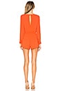 view 3 of 3 Tamara Open Front Romper in Poppy