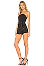 view 2 of 3 JOYCE 스트랩리스 롬퍼 in Black