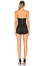view 3 of 3 JOYCE 스트랩리스 롬퍼 in Black