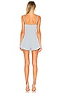 view 3 of 3 Nancy Front Knot Cami Romper in Light Blue