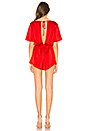 view 3 of 3 Camilla Tie Romper in Red