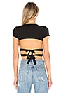 view 4 of 5 Halle Backless Tee in Black