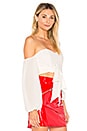 view 2 of 4 Maya Off Shoulder Crop Top in Ivory