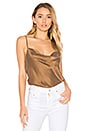 view 1 of 4 Janna Silk Tank in Mocha
