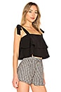 view 2 of 4 Helene Tie Strap Top in Black