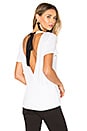 view 1 of 5 Lux Draped Tee in White