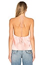 view 3 of 4 Brenna Satin Halter top in Blush