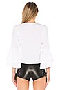 view 3 of 4 Julia Ruffle Top in White