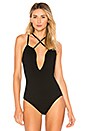 view 2 of 5 Abigail Criss Cross Bodysuit in Black