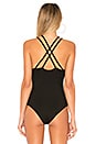 view 4 of 5 Abigail Criss Cross Bodysuit in Black