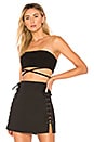 view 1 of 4 Tessa Wrap Tube Top in Black