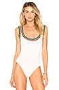 view 2 of 5 Drea Rainbow Ribbed Bodysuit in Rainbow