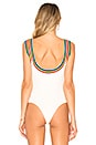 view 4 of 5 Drea Rainbow Ribbed Bodysuit in Rainbow
