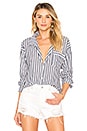 view 1 of 4 CHEMISE RAYÉE KELLY in Navy Stripe