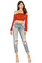 view 4 of 4 Regan Crop Top in Rust Star