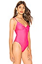 view 3 of 5 BODY À NŒUD DEVANT ALIX in Neon Pink