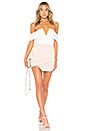 view 5 of 5 Aaliyah Deep V Bodysuit in White
