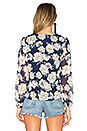 view 3 of 5 Meia Deep V Blouse in Navy Floral
