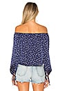 view 3 of 6 Lala Off Shoulder Blouse in Navy Star