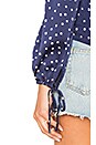 view 5 of 6 Lala Off Shoulder Blouse in Navy Star