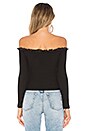 view 3 of 4 TOP ÉPAULES DÉNUDÉES BRENDA in Black