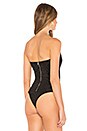view 4 of 5 Harley Strapless Bodysuit in Black Leopard