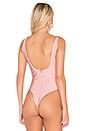 view 4 of 5 Halsey Bandage Bodysuit in Blush