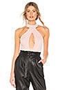view 1 of 5 Jordyn Criss Cross Front Bodysuit in Nude