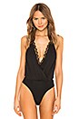 view 2 of 5 Scarlett Halter Lace Bodysuit in Black