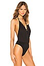 view 3 of 5 Scarlett Halter Lace Bodysuit in Black