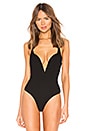 view 2 of 5 Diane Halter Bodysuit in Black