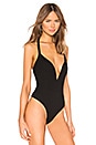 view 3 of 5 Diane Halter Bodysuit in Black