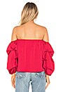view 3 of 4 Cole Off Shoulder Blouse in Red