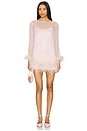 view 1 of 3 Harlow Sheer Mini Dress in Pale Lilac