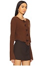 view 2 of 4 x REVOLVE Rosette Knit Cardigan in Chocolate Brown